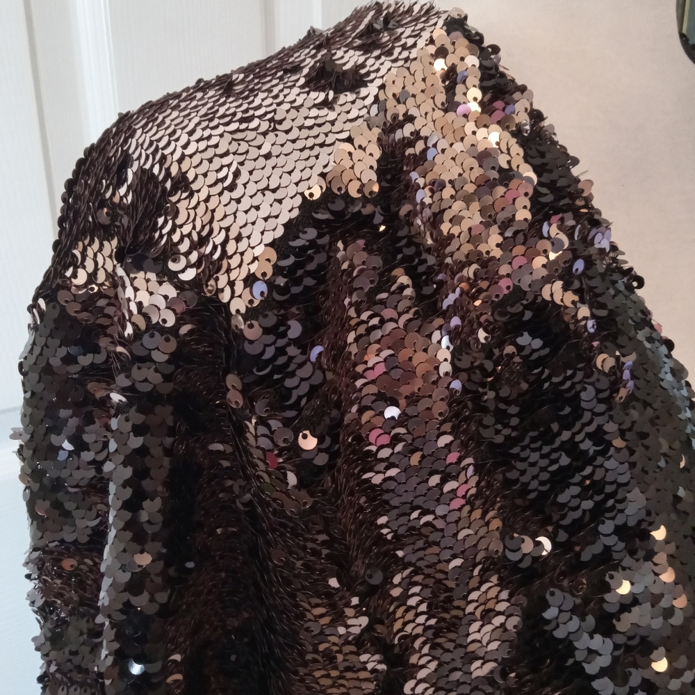 TORRID sequined evening jacket. Bronze and black. 14/16 18/20 - Picture 5 of 9